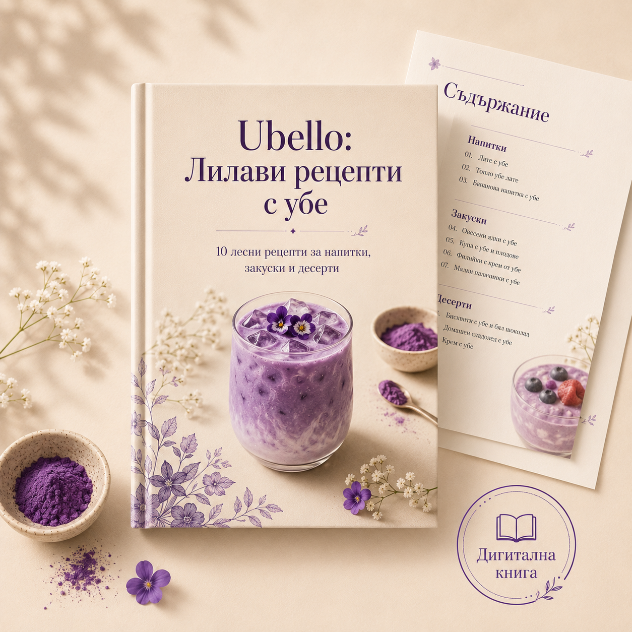 Книга с рецепти с убе
